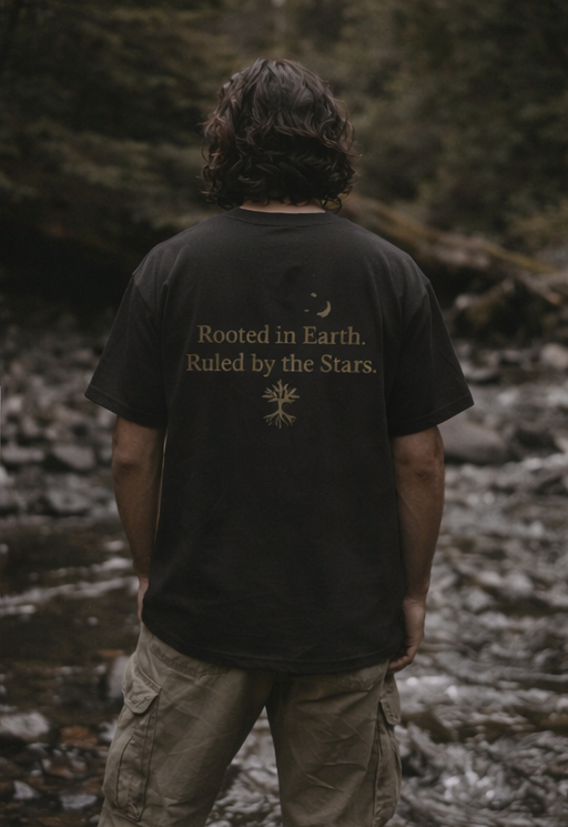 Rooted in Earth. Ruled by the Stars. T-Shirt